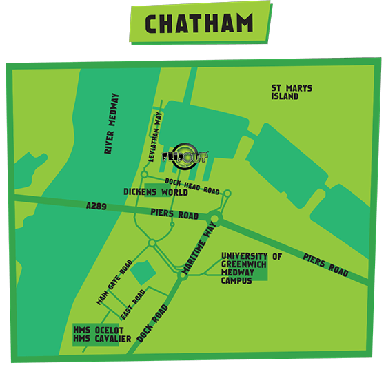 FlipOut Chatham Map