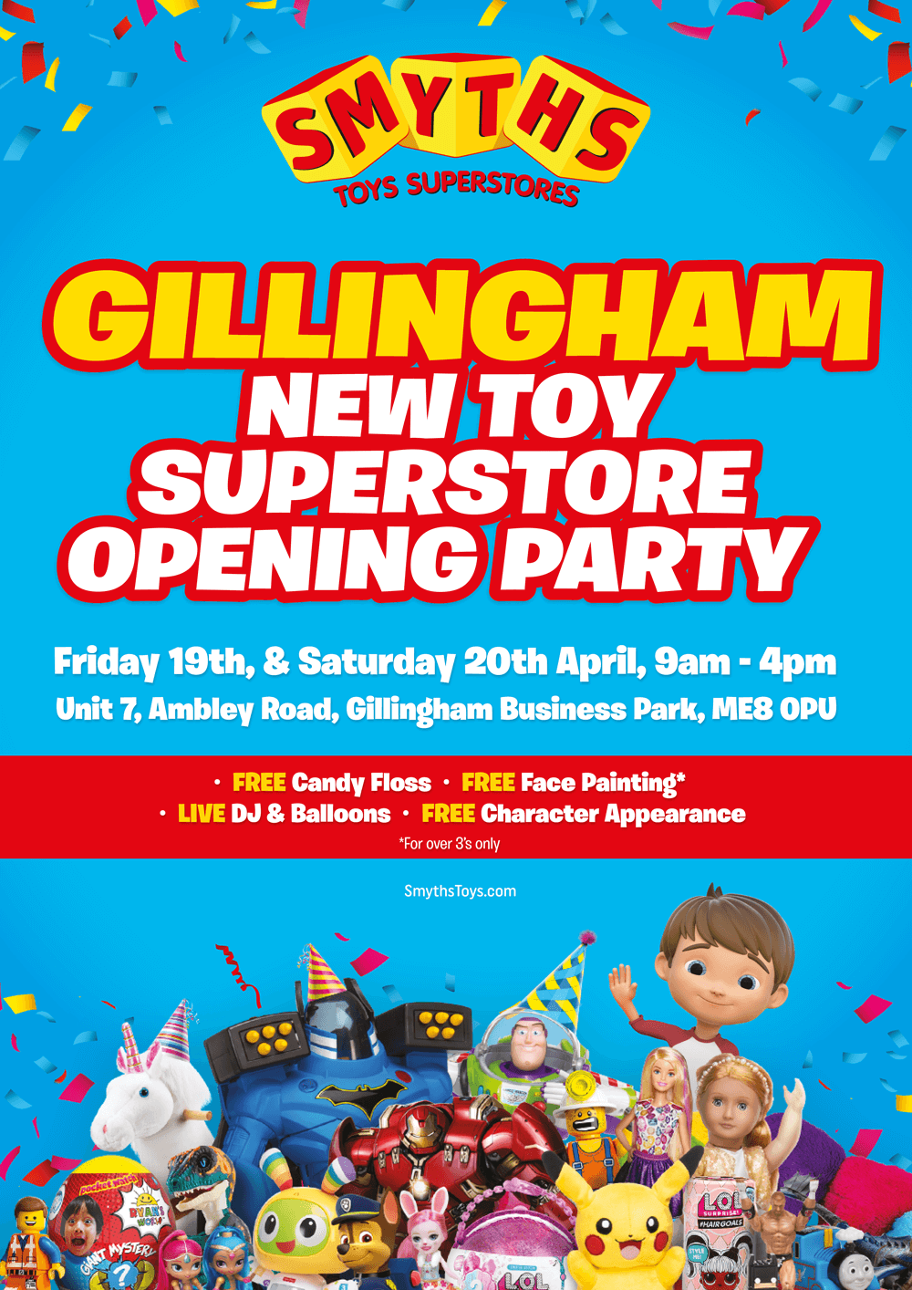 Smyths Toys Superstore opening in Gillingham