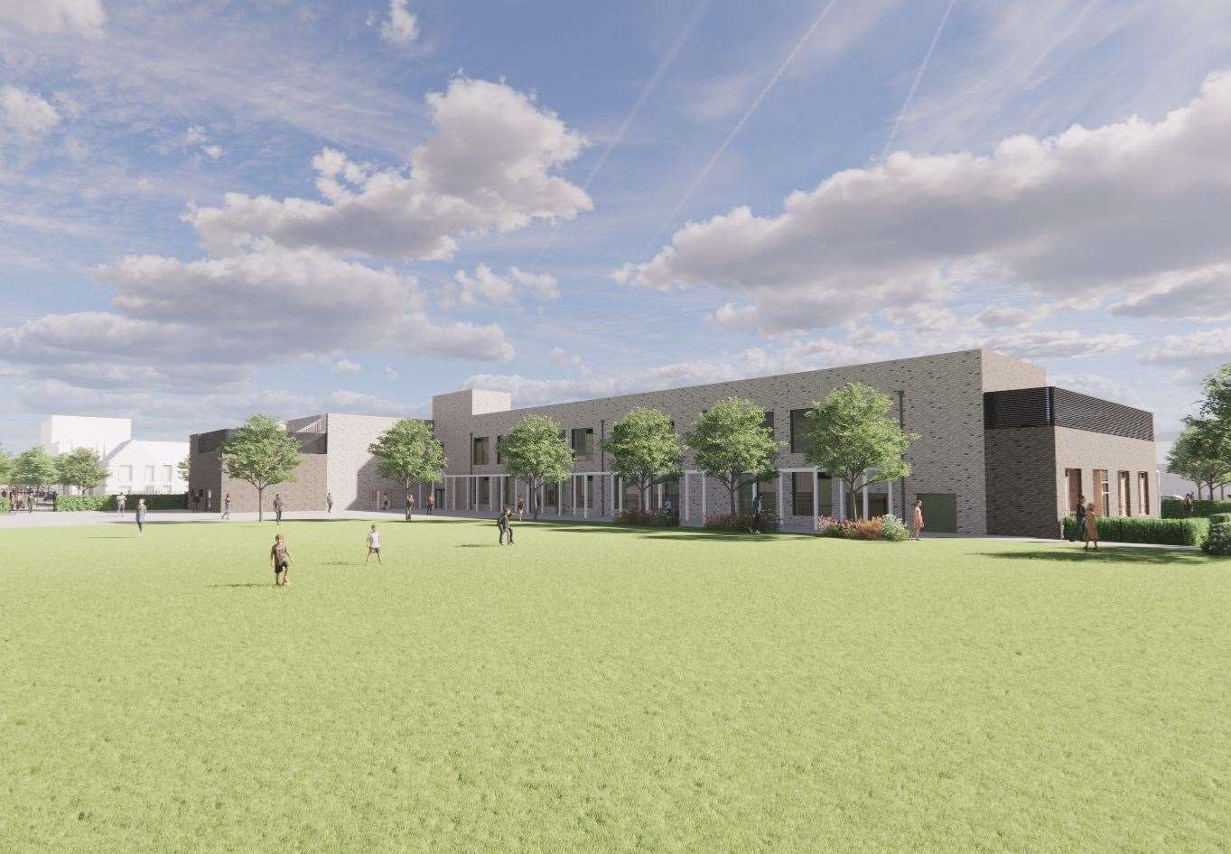 How the playing fields would look at the new Rosherville Primary Academy