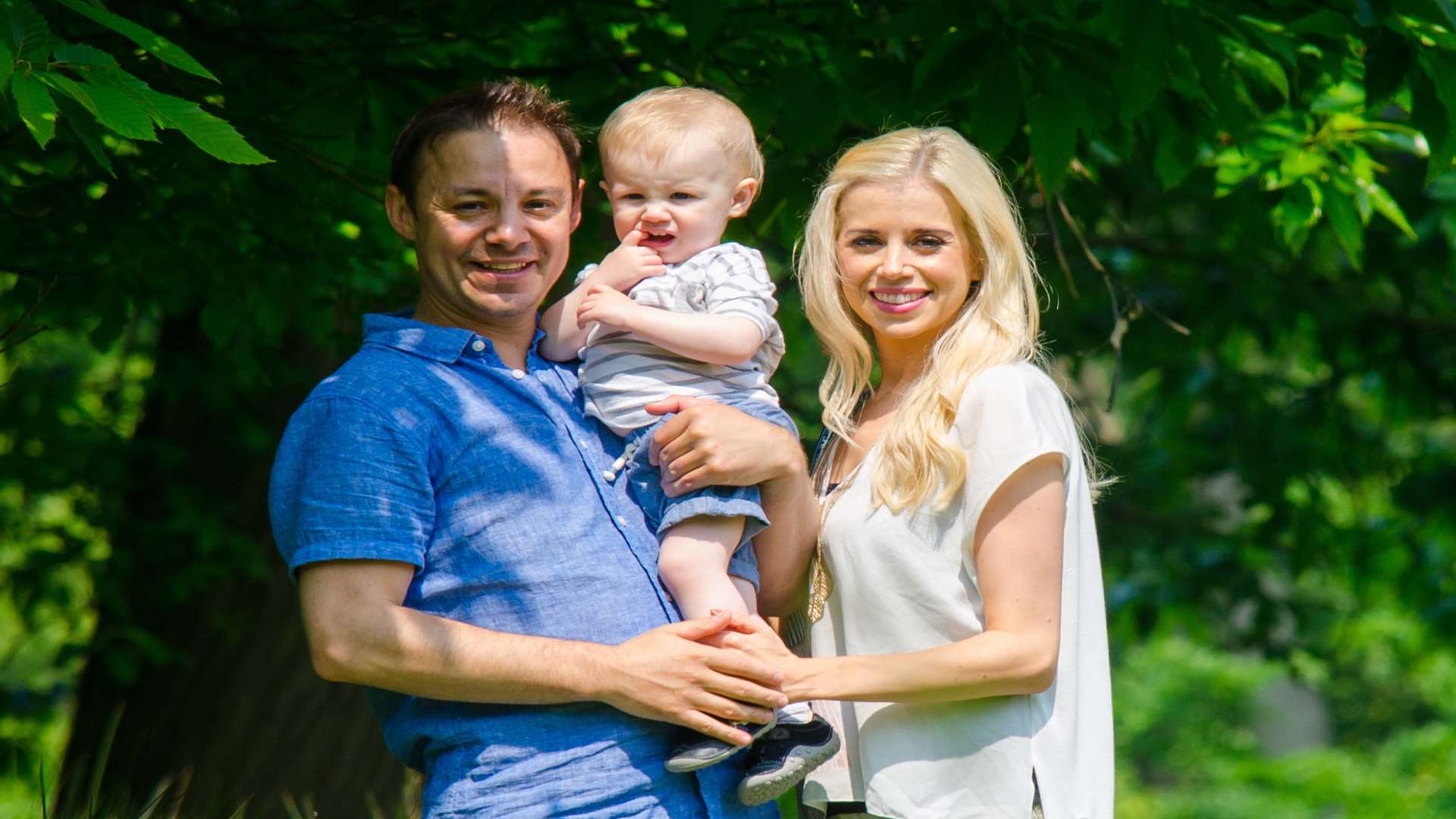 Jay and Charlie with son Noah