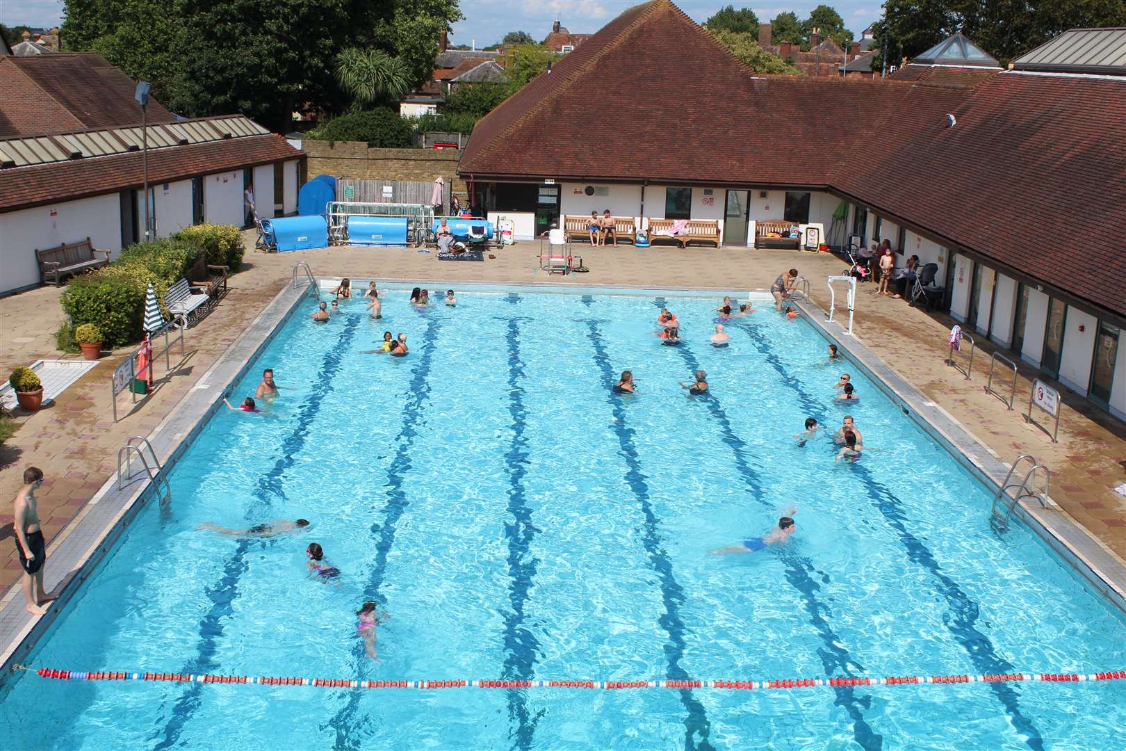 The outdoor pool at Faversham Picture: Poppy Boorman/Faversham Pools