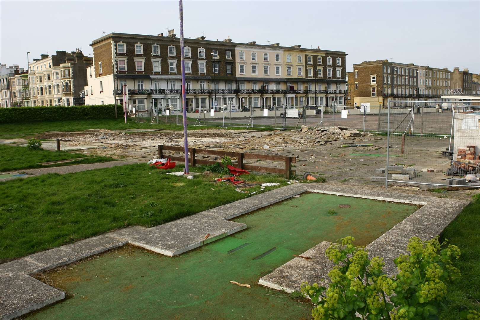 Ethelbert Terrace, Cliftonville, pictured here in 2014 following the demolition of the DIY skatepark. Picture: Matt Bristow