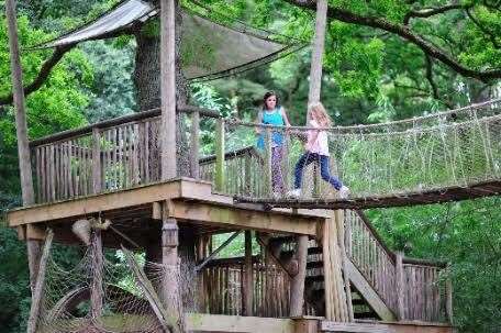 Children can explore the adventure playground this spring. Picture: Groombridge Place