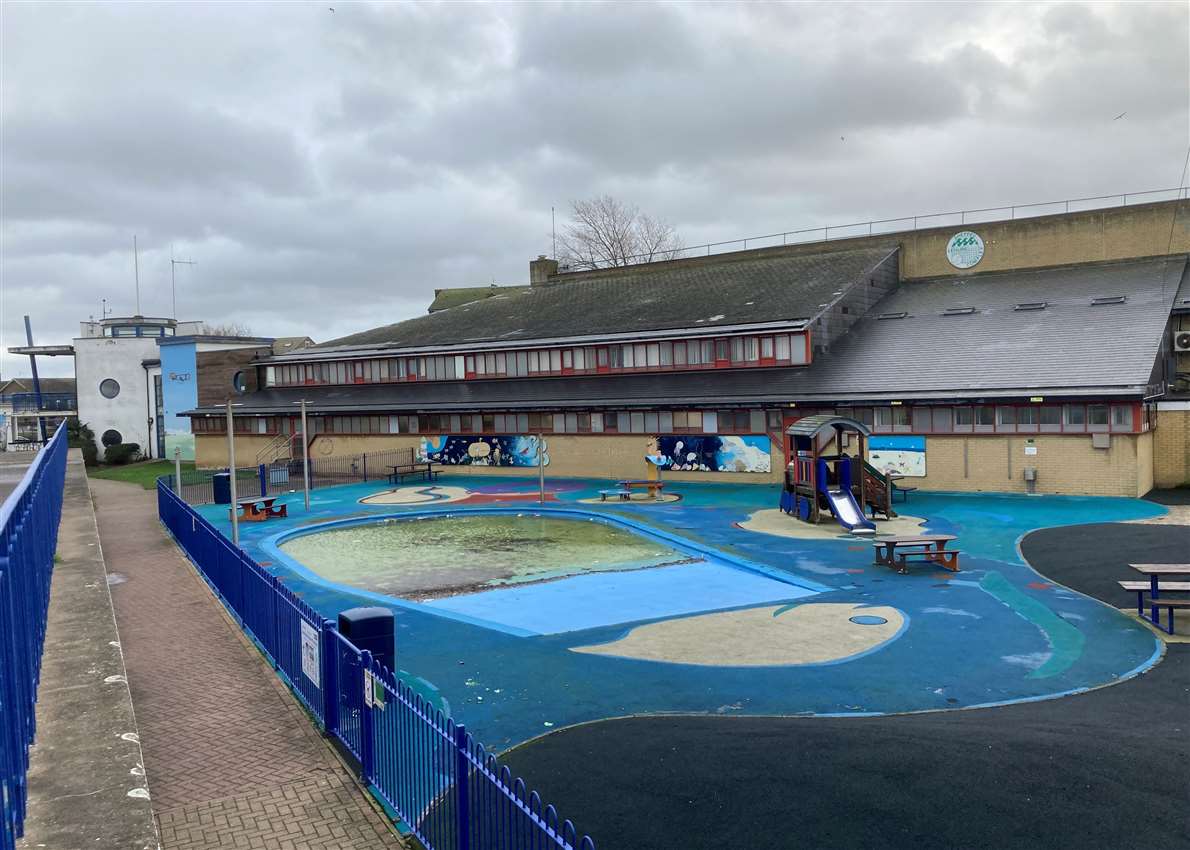 The paddling pool at Sheppey Leisure Centre