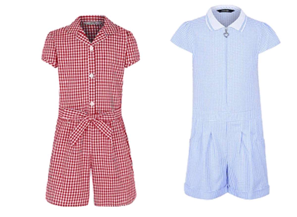 asda gingham school dress