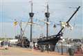 All Aboard! Replica of first ship to circumnavigate the globe to dock in marina