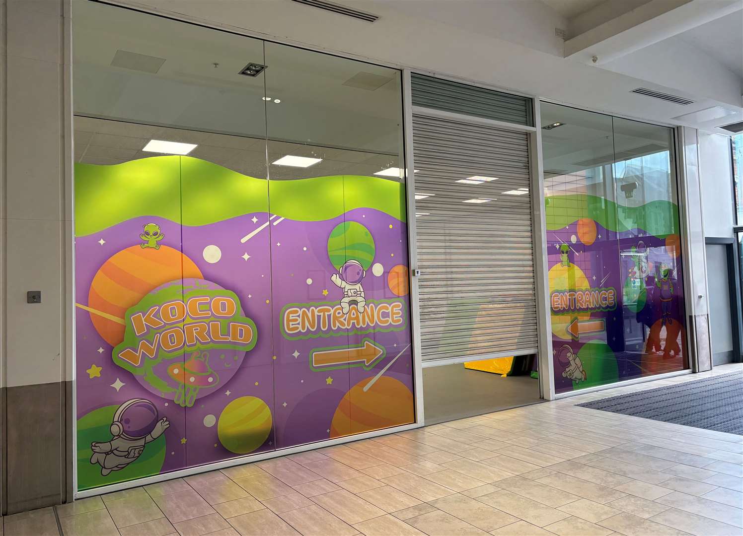 The entrance to KocoWorld in County Square