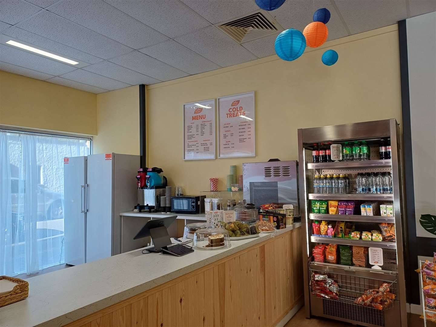 People can buy drinks and snacks at the cafe. Picture: Cara Simmonds