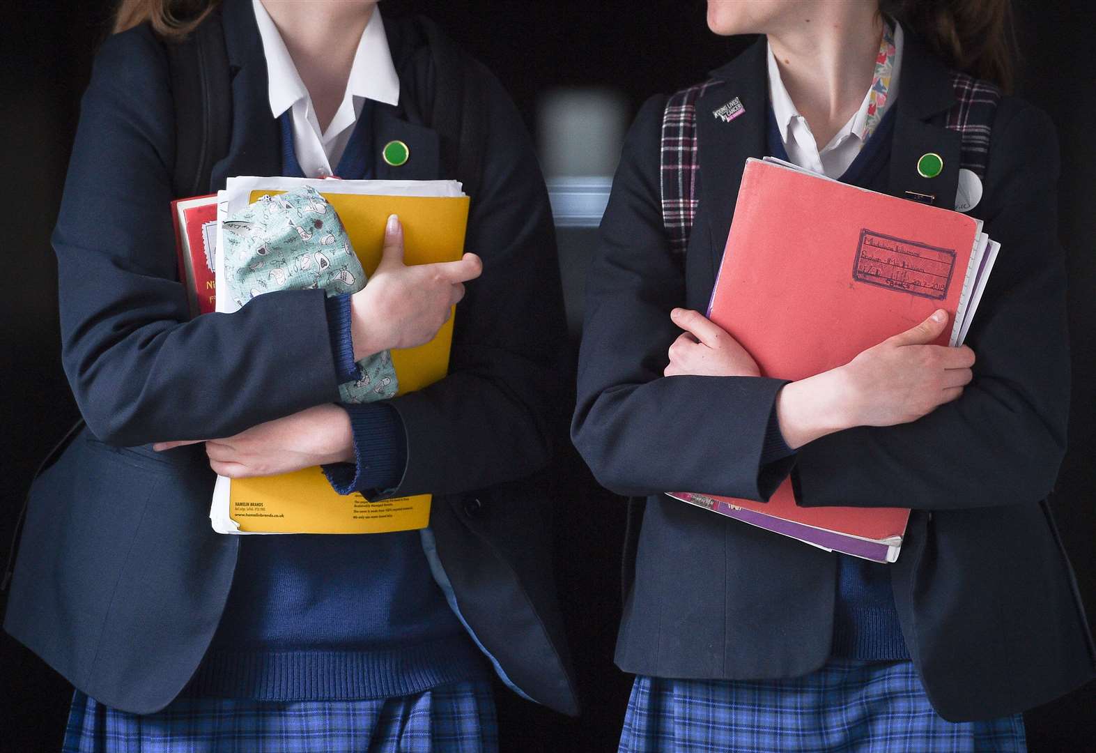 Students walking to school