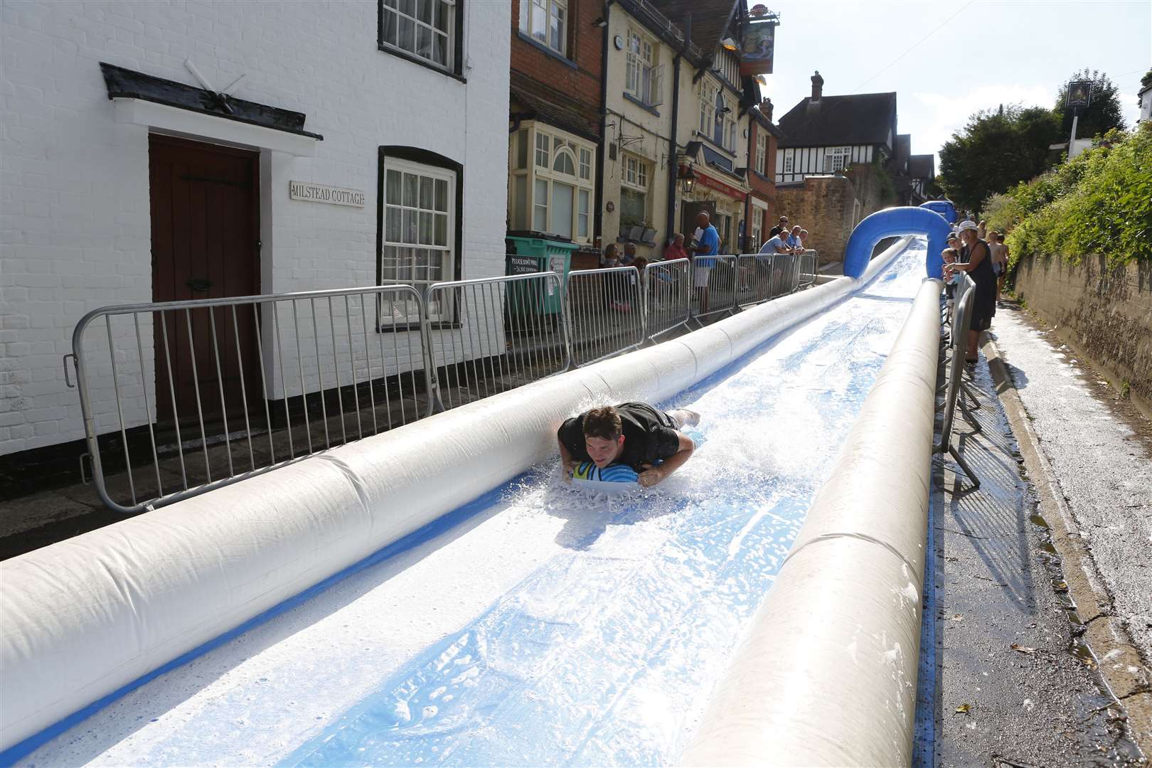 Sutton Valence's super water slide