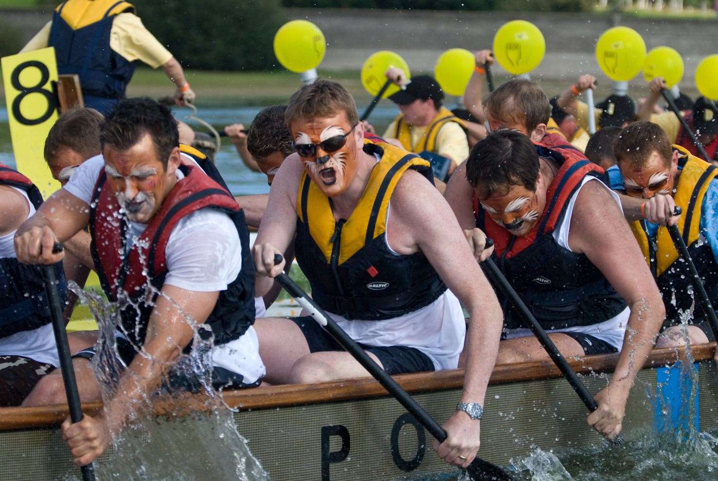 Dragon boat racing at Bewl Water