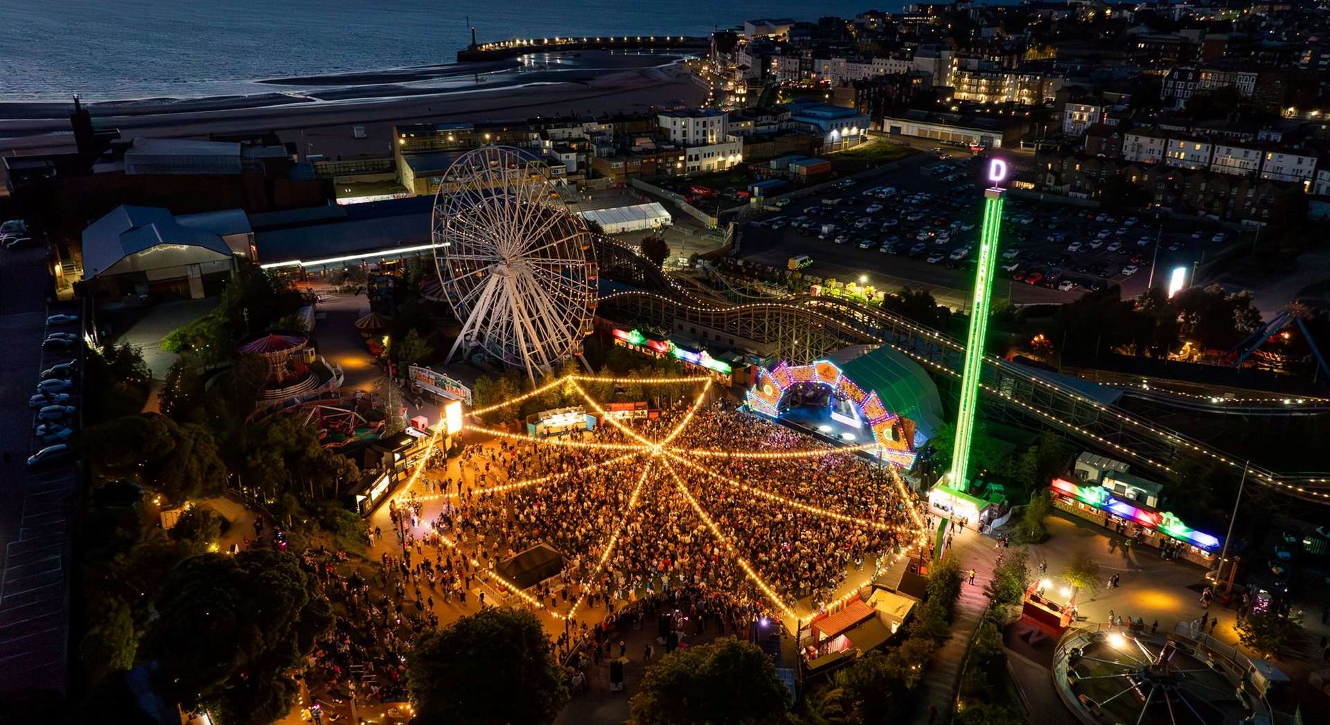 The outdoor funfair has become a popular live music venue during the summer months
