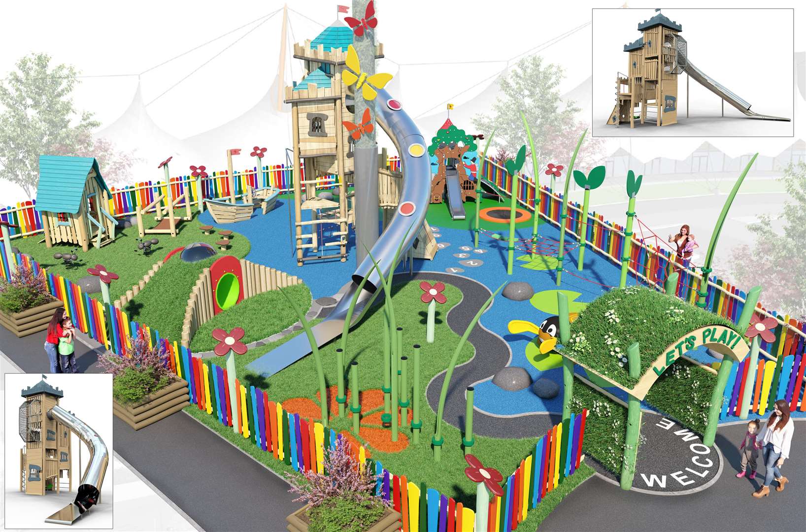 How the playground will look. Picture: McArthurGlen Designer Outlet