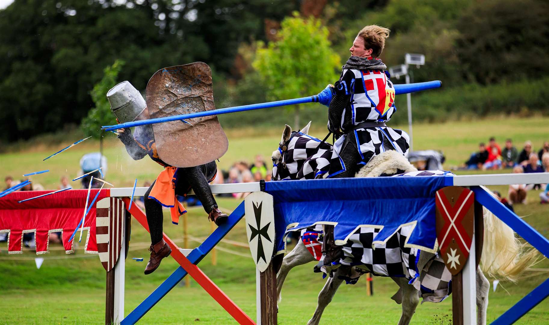 The weekend includes living history displays, jousting tournaments, falconry, live entertainment and more. Picture: Hever Castle and Gardens / Oliver Dixon Photography
