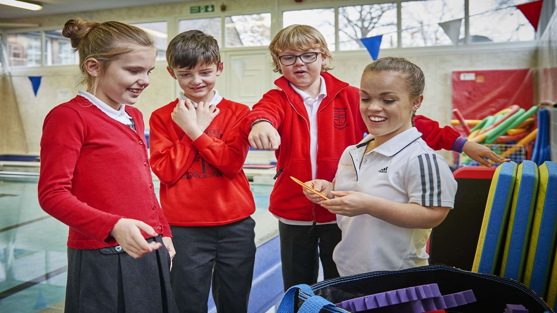 Quadruple Paralympic gold medal swimmer Ellie Simmonds is an ambassador for Sainsbury's Active Kids