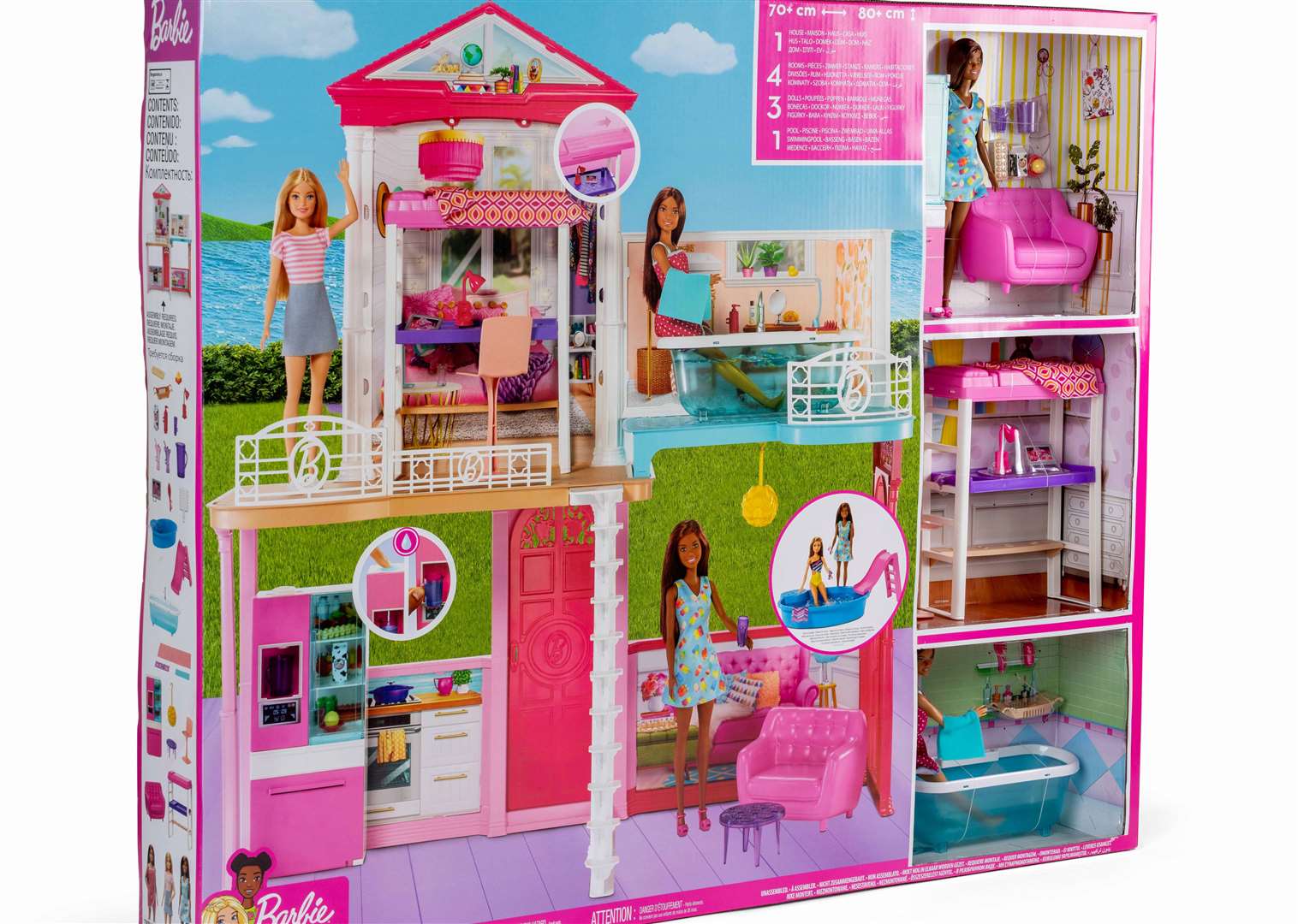 The Barbie house is the most expensive toy on the list. Image: Argos.