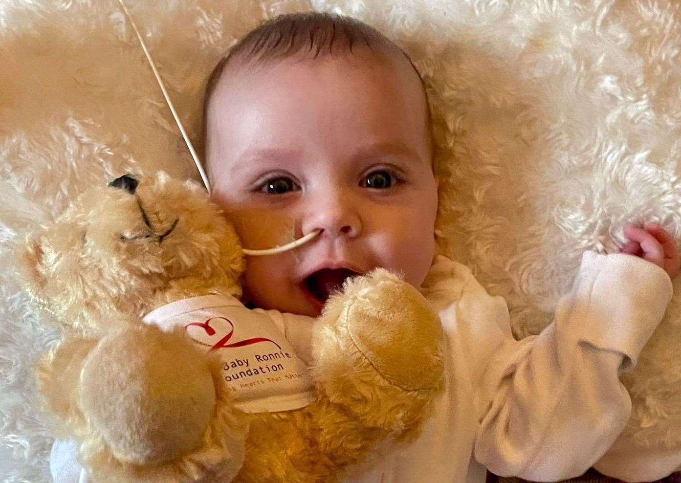 On February 23, Leila was discharged from hospital with an NG tube still in place for feeding and a variety of medications. Picture: Suzan Girgin