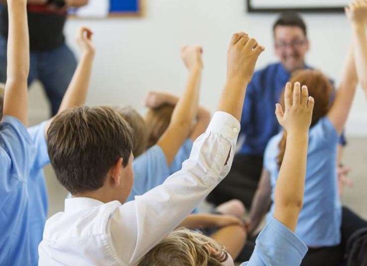 In Kent, 6% of parents also said their child was not happy at their school. Stock picture