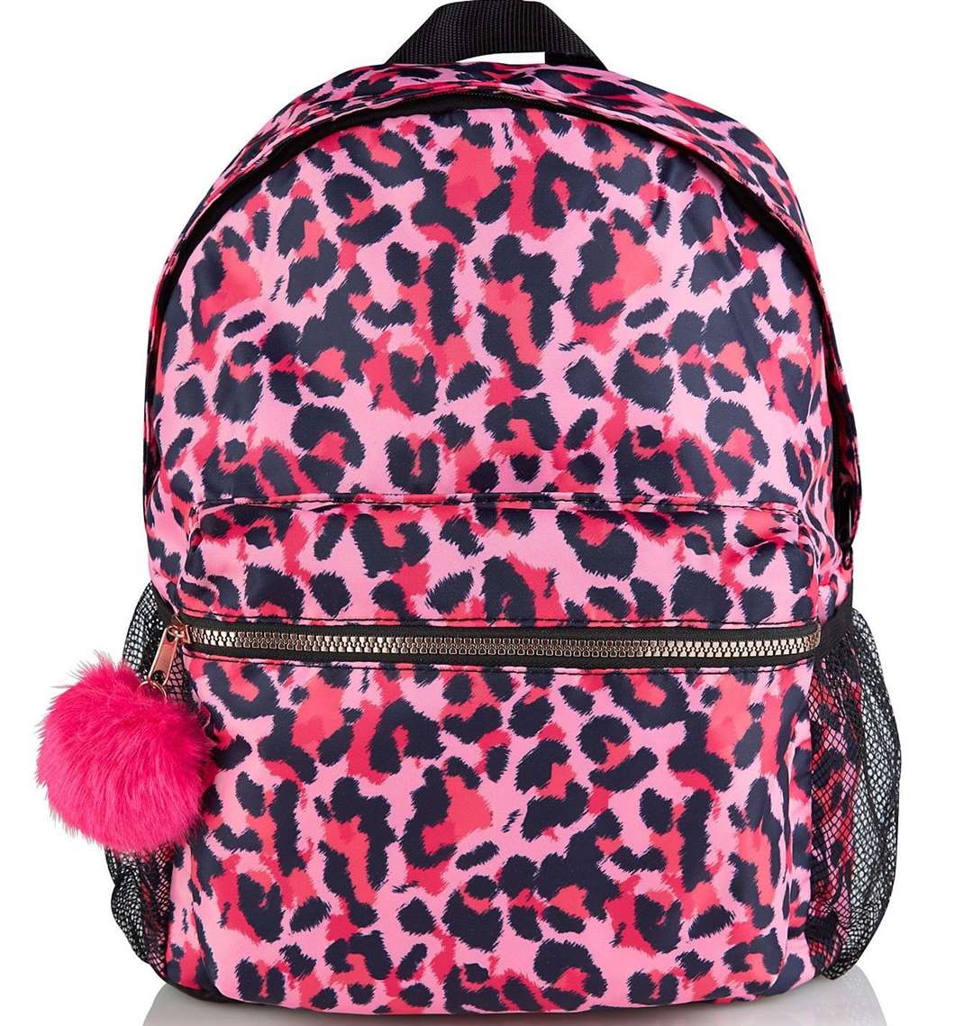 Pink Leopard Print Rucksack, £10 from George at Asda