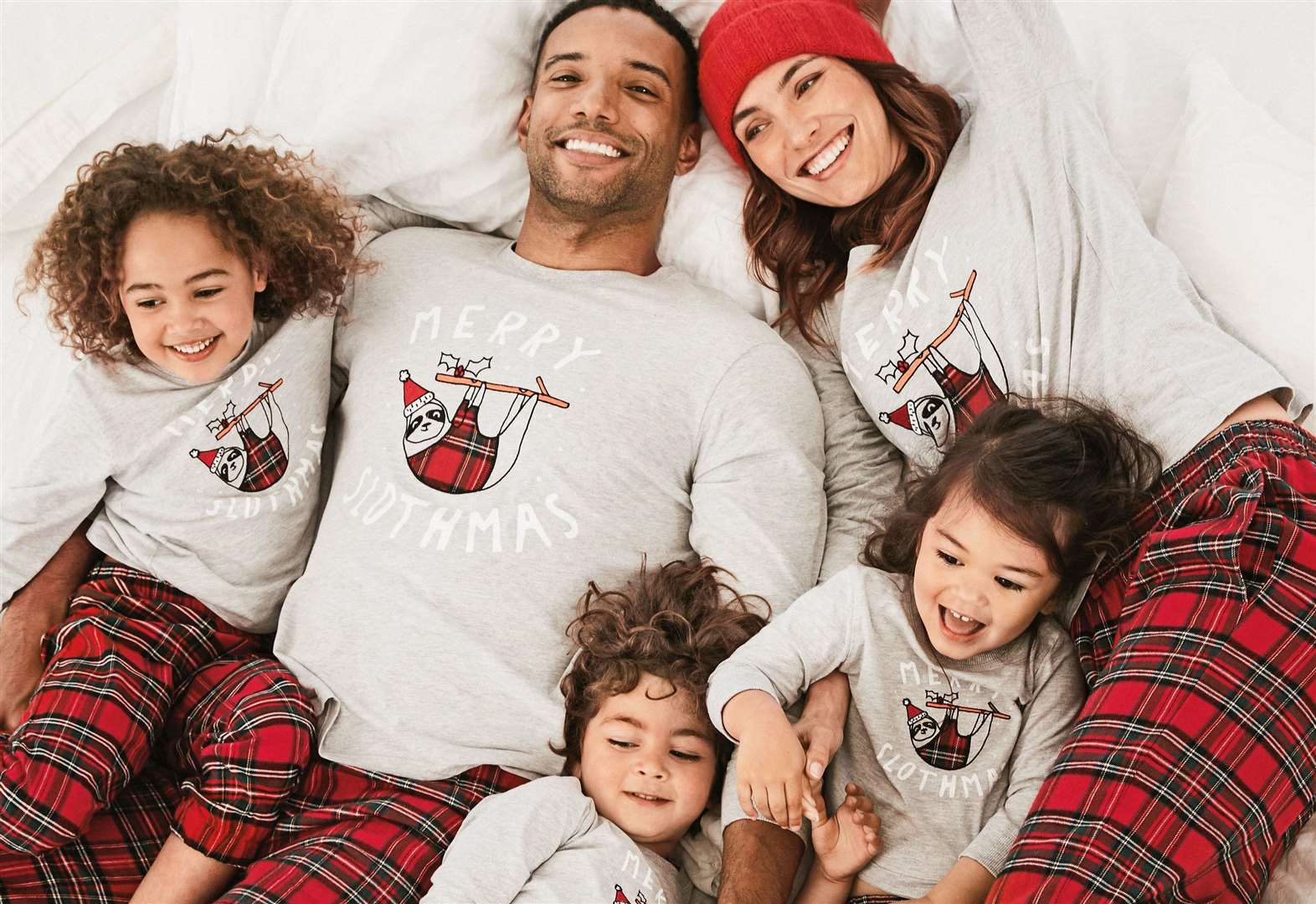 Twinning Christmas PJs for festive families