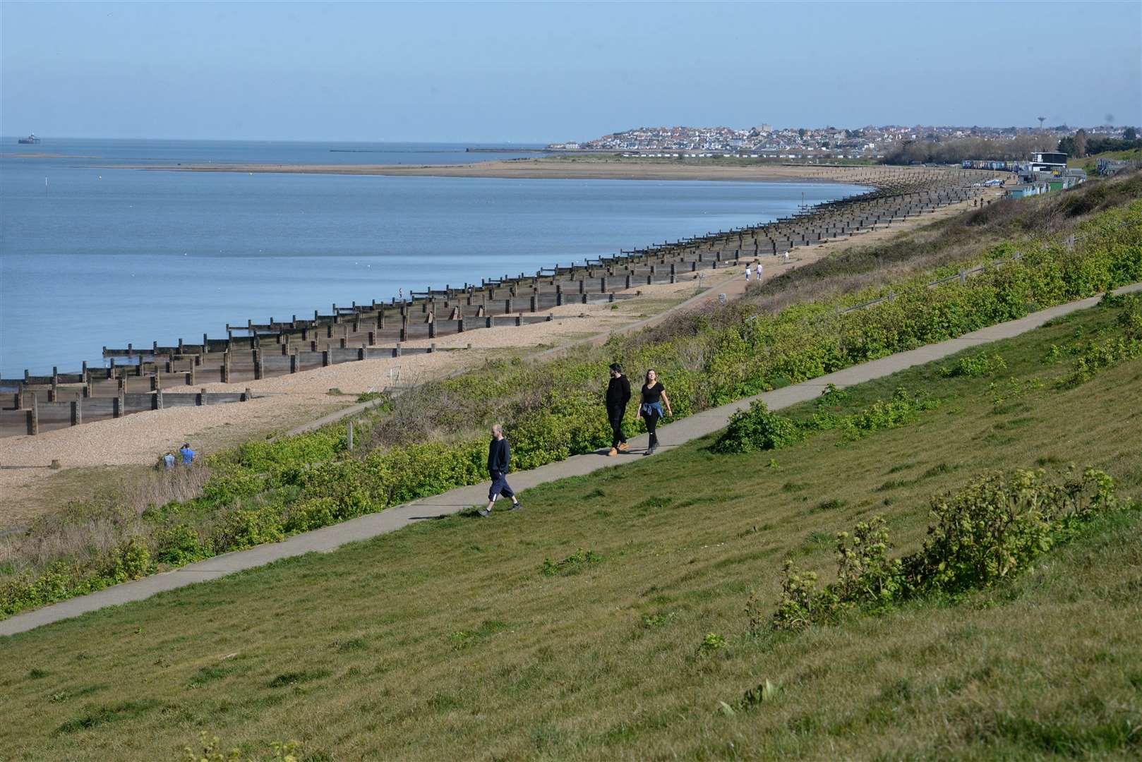 Tankerton Slopes can often prove quieter than neighbouring Whitstable