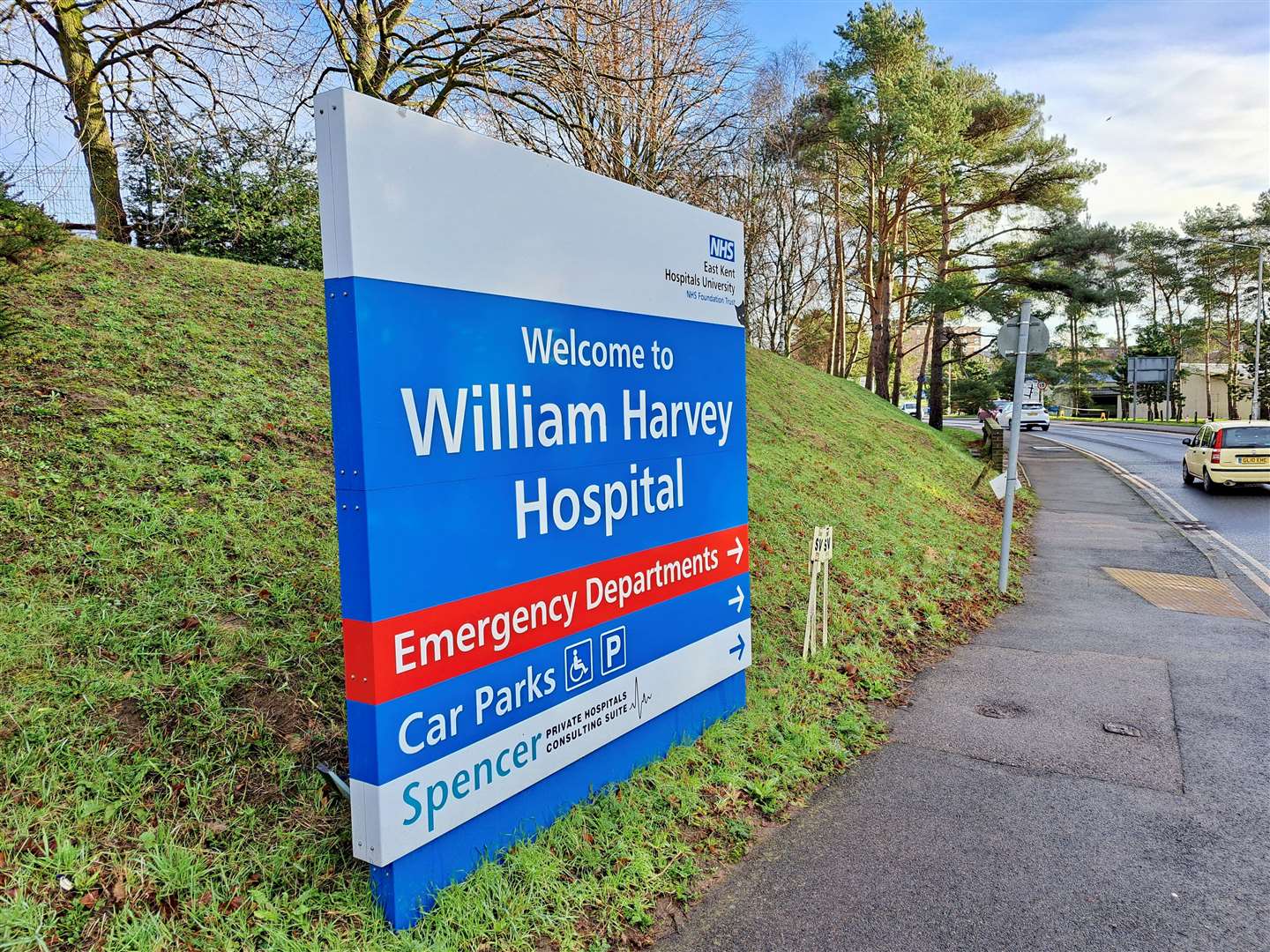 The William Harvey Hospital in Ashford