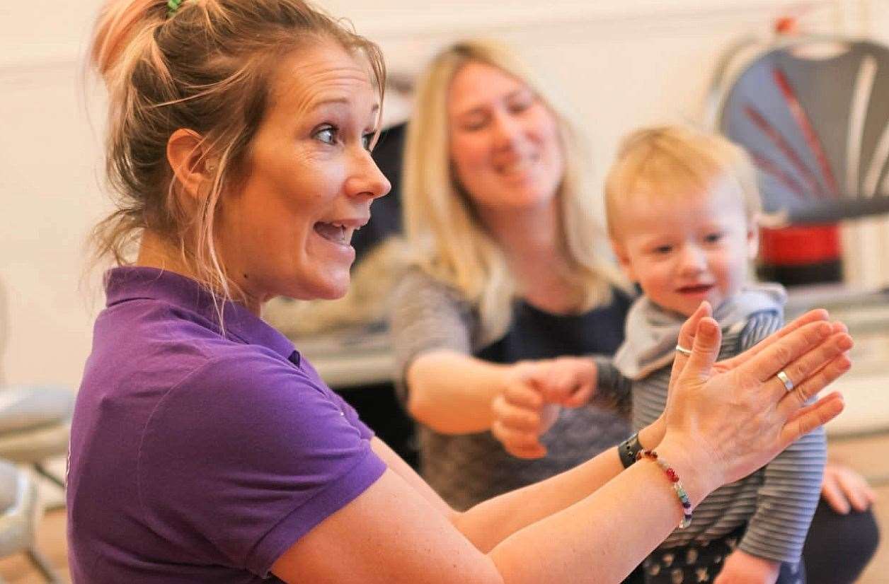 Deborah teaches sign language classes to toddlers all over Kent. Picture: Tiny Talk.