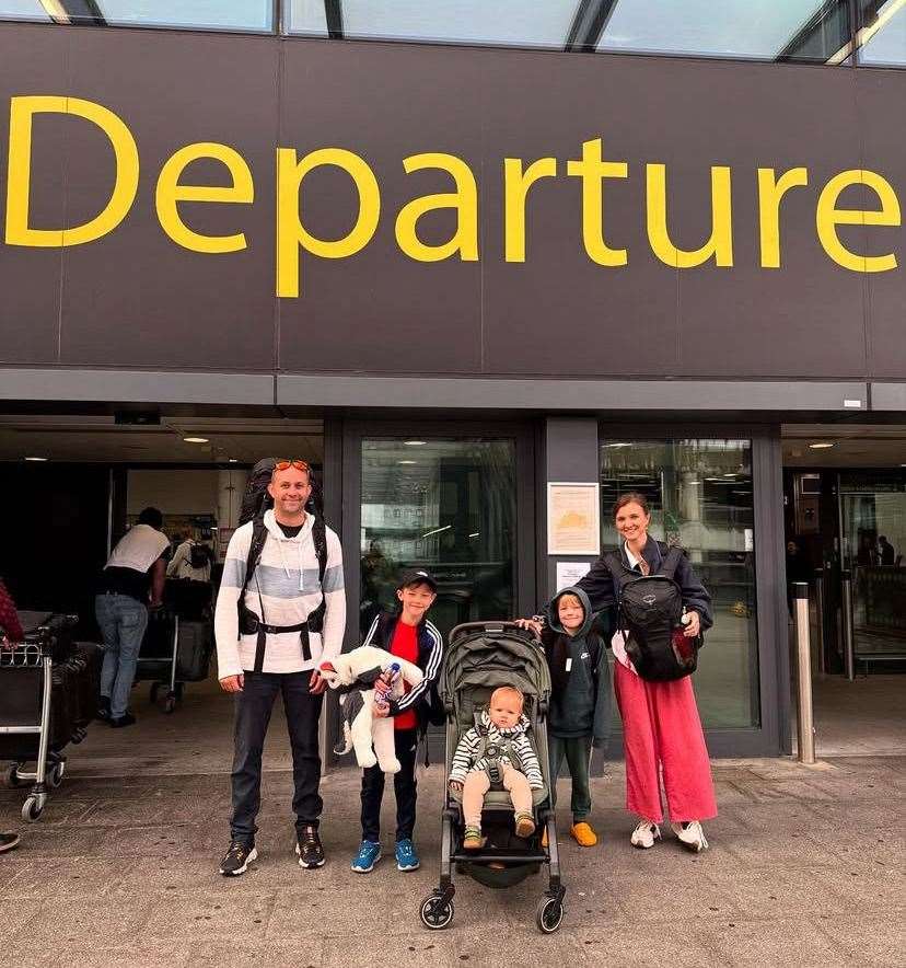 The Carews left their “stressful” life in the UK in early September when they set off for Kenya. Picture: 4backpacks1baby