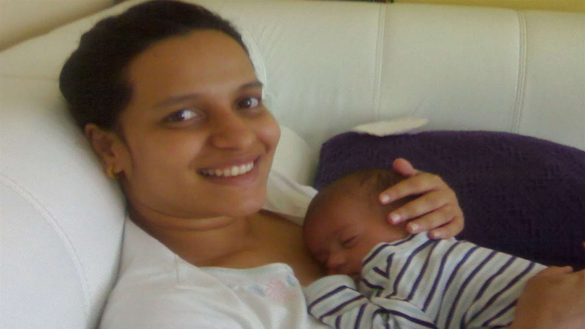 Ramya Kumar and her son Rishi, who has autism and a related learning disability