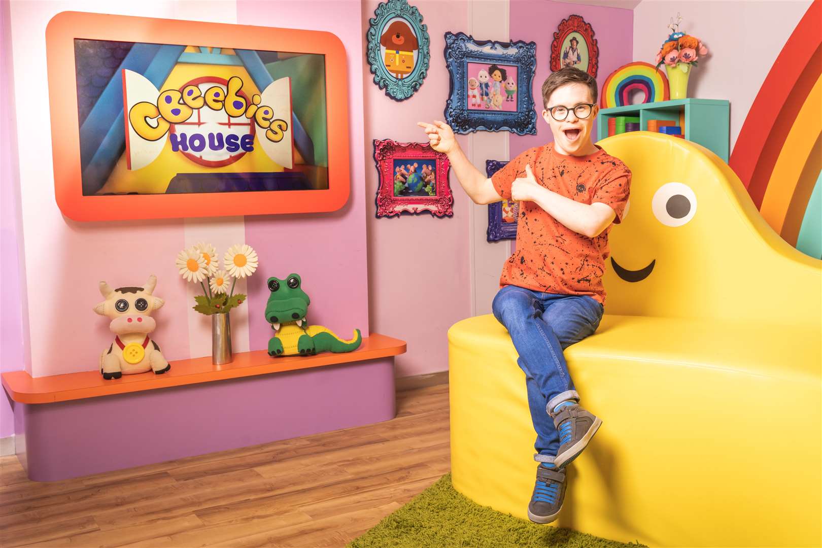 George Webster, an ambassador for Mencap, has joined Cbeebies
