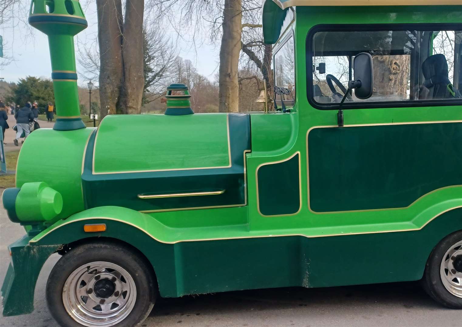 Elsie the land train at Leeds Castle