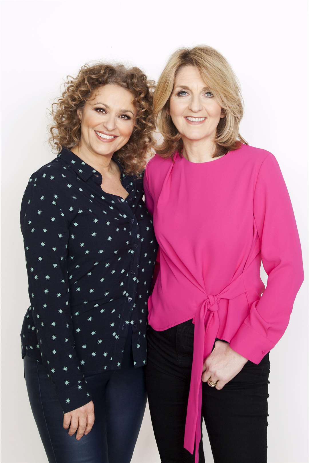 Nadia Sawalha and Kaye Adams