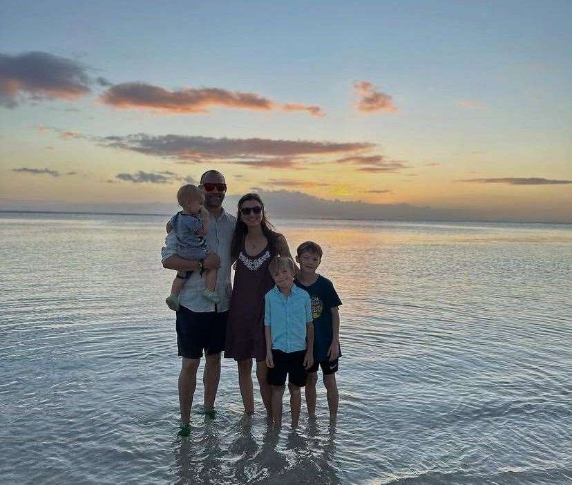 The family say they plan to return to Kent one day, but hope to continue travelling together for several years. Picture: 4backpacks1baby