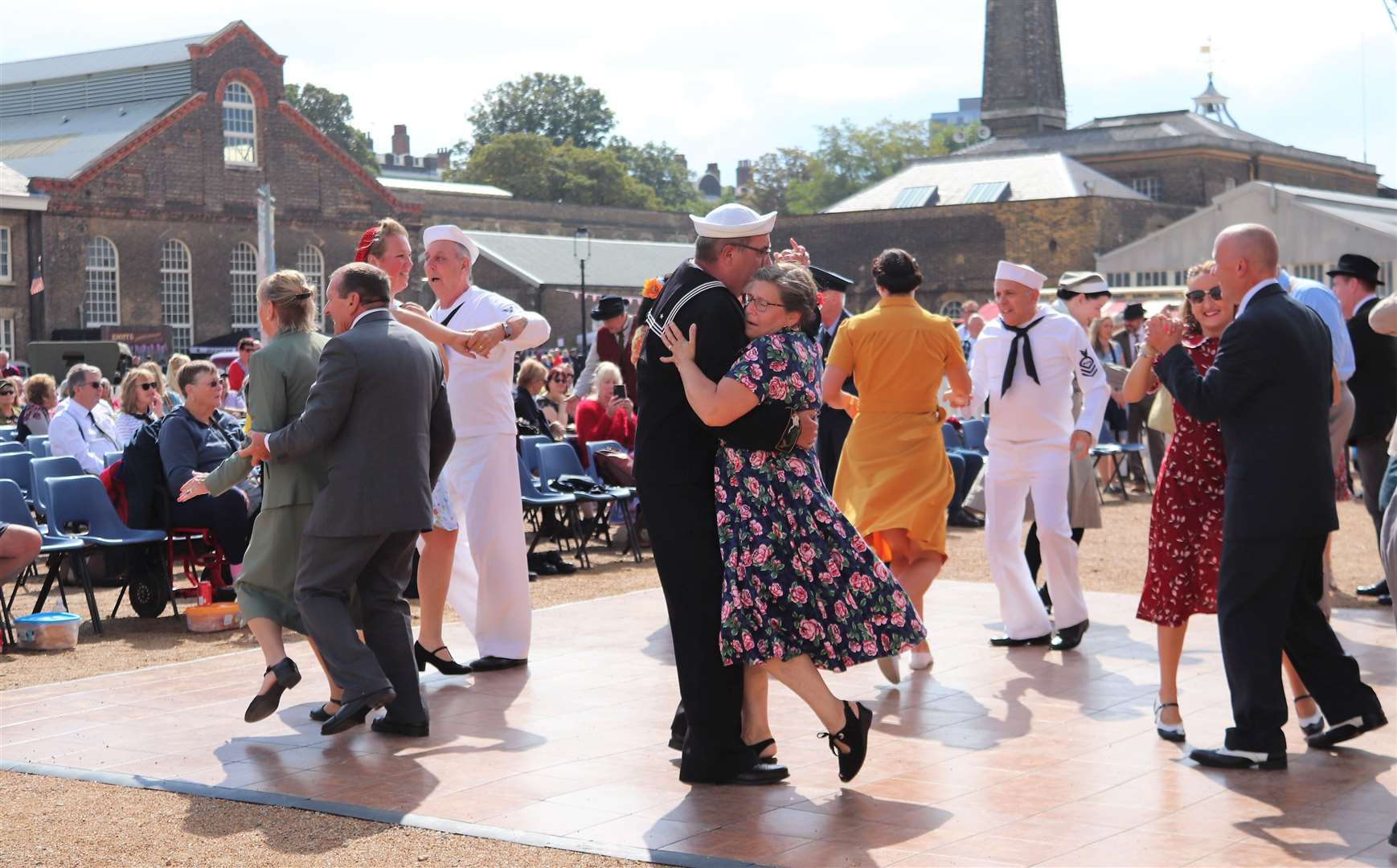 The annual festival includes live entertainment such as Lindy Hop dancers and big band musicians. Picture: Historic Dockyard Chatham