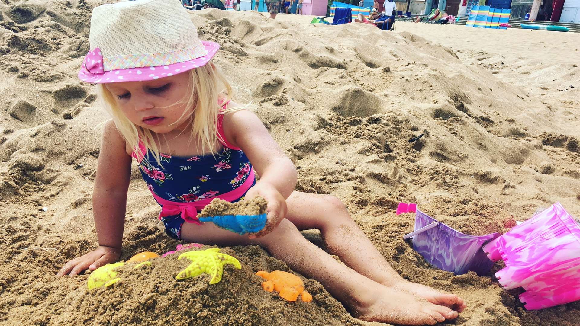 Life's a beach when you're three.