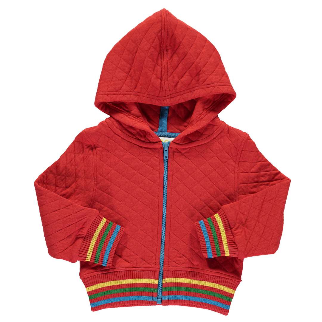 This quilted hoody is suitable for girls and boys