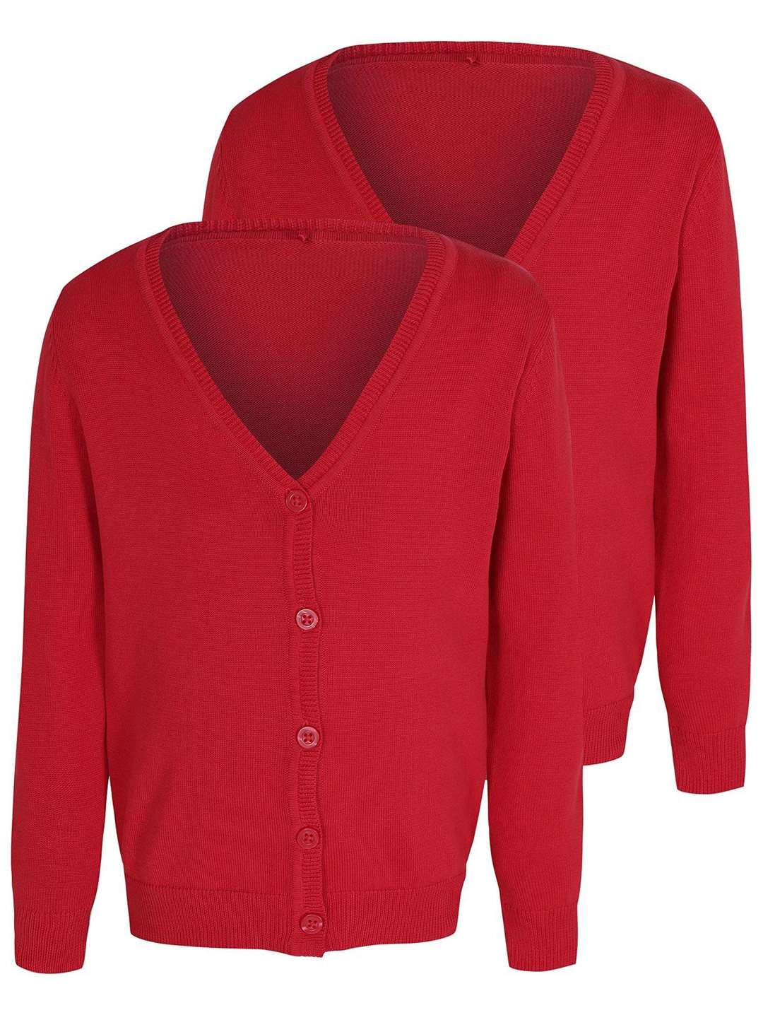George at ASDA Girls Red School Cardigan 2 Pack from £8, George