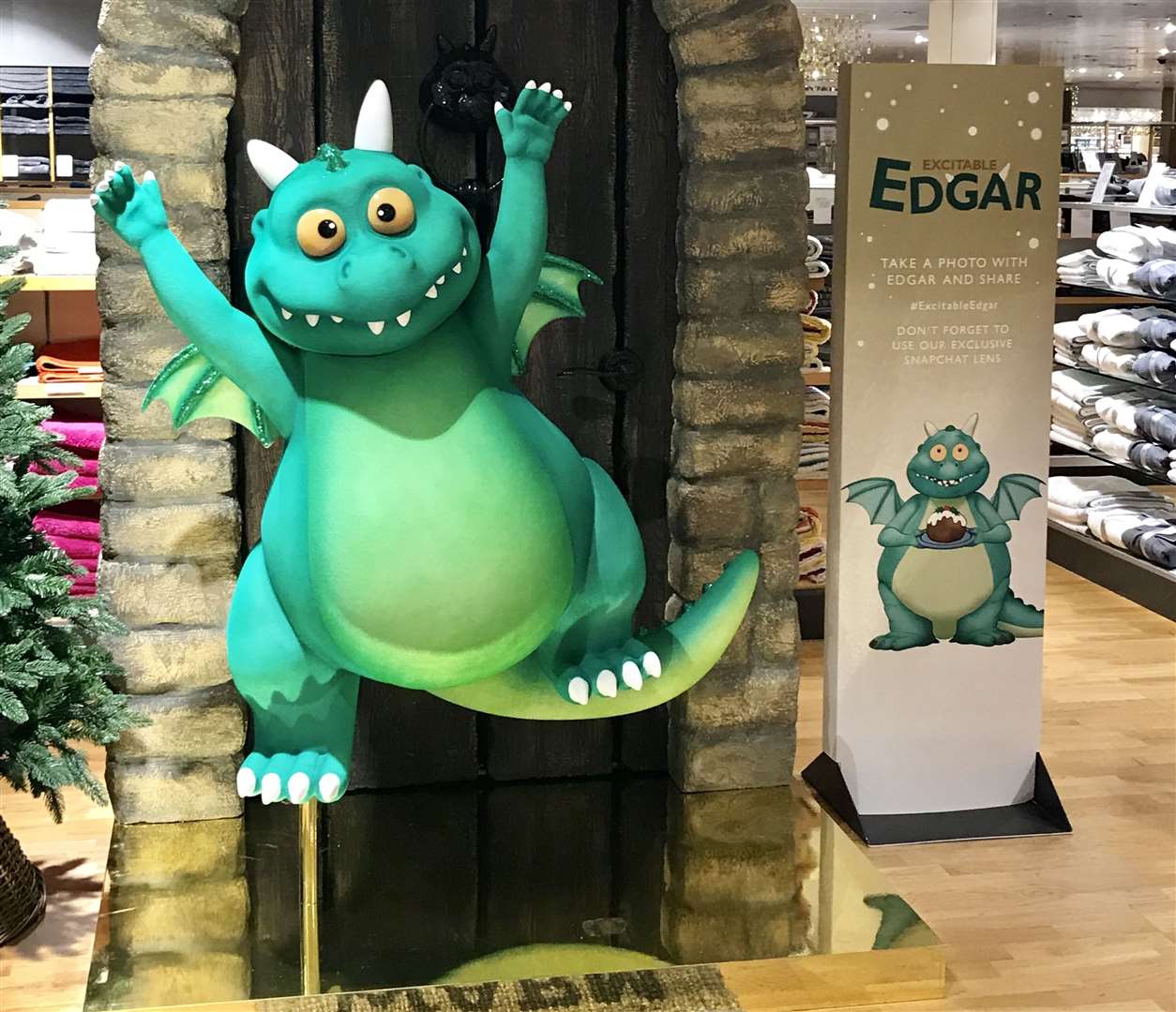 Take the kids to have their photo taken with Edgar at John Lewis in Bluewater