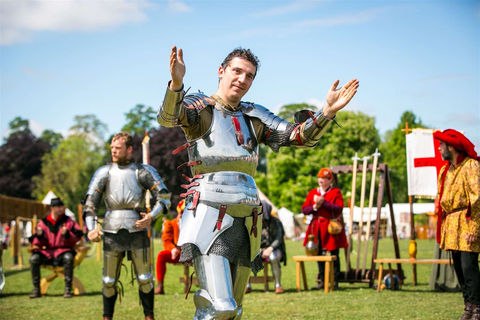 The Grand Medieval Joust at Leeds Castle last year included knight's foot combat in the main arena Picture: www.matthewwalkerphotography.com