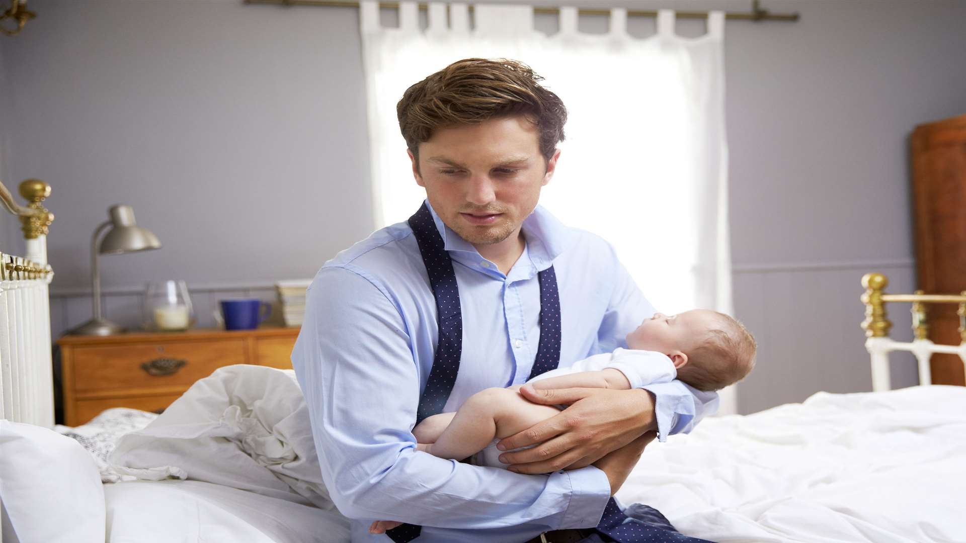 Postnatal depression can affect both mothers and fathers