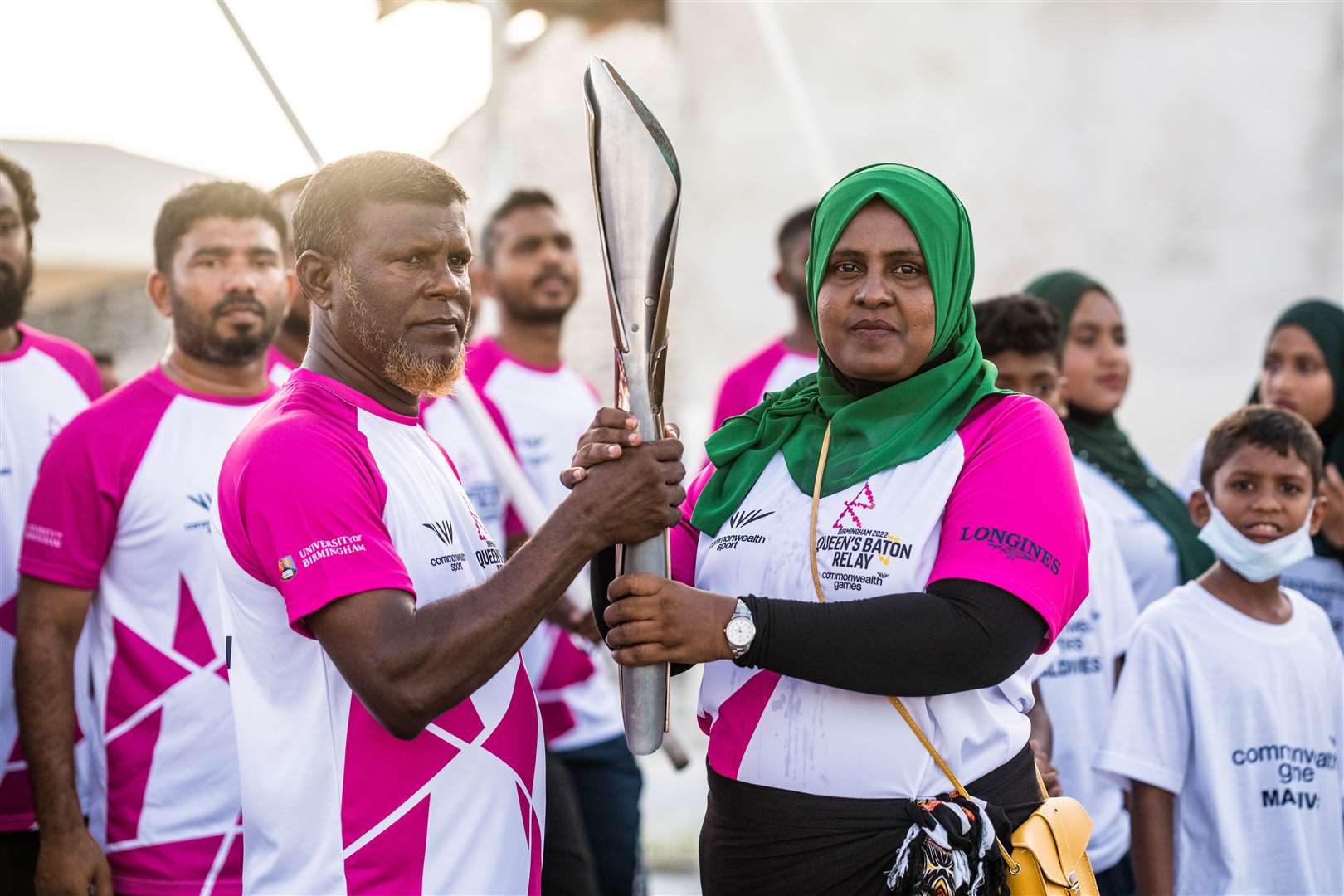 The Commonwealth Baton Relay, pictured here in the Maldives, has now started
