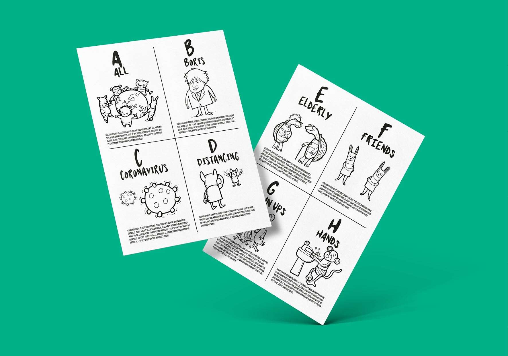 The new alphabet can be downloaded and printed to decorate