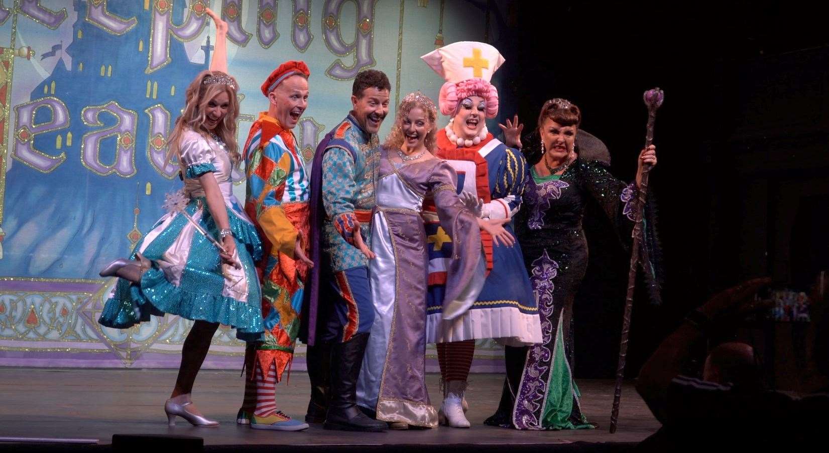 The cast of Sleeping Beauty on stage in Chatham