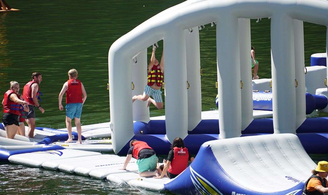 Splash out this summer with great days out, including the new aqua park at Hangloose. Picture: Hangloose Adventure Bluewater