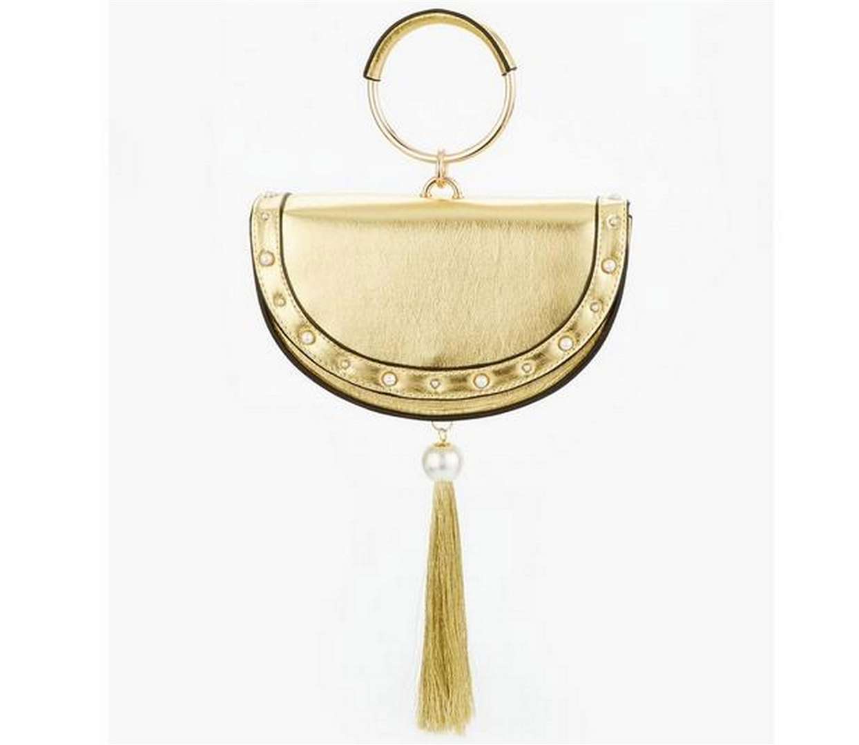 Half Moon Statement Tassle Wristlet Bag, £35, available from Very.co.uk.