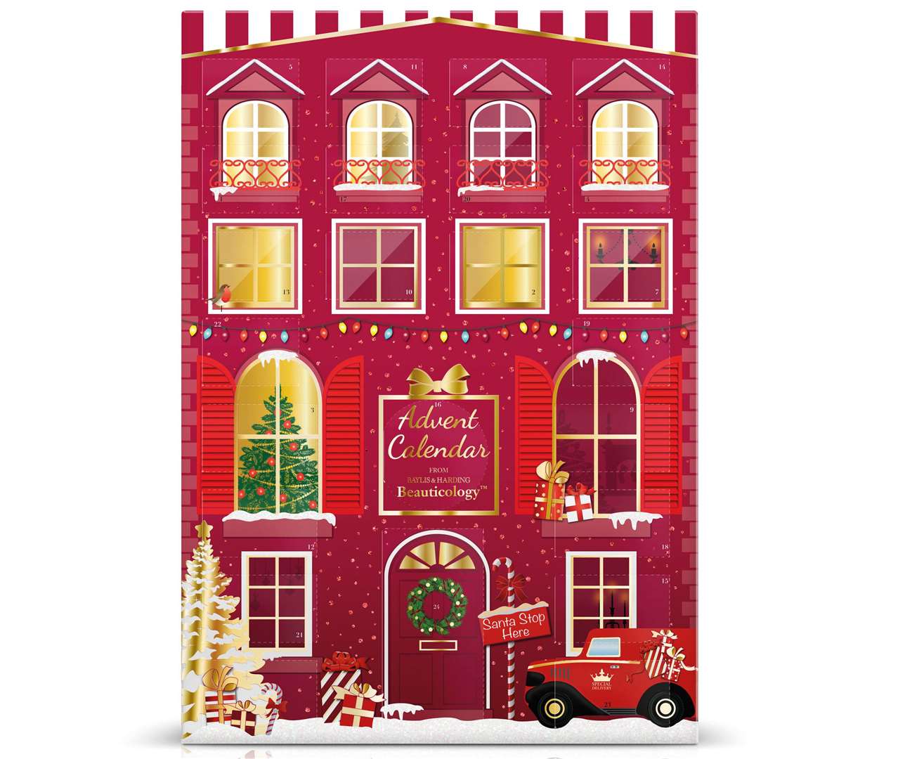 Baylis & Harding Beauticology Special Delivery Red Advent Calendar