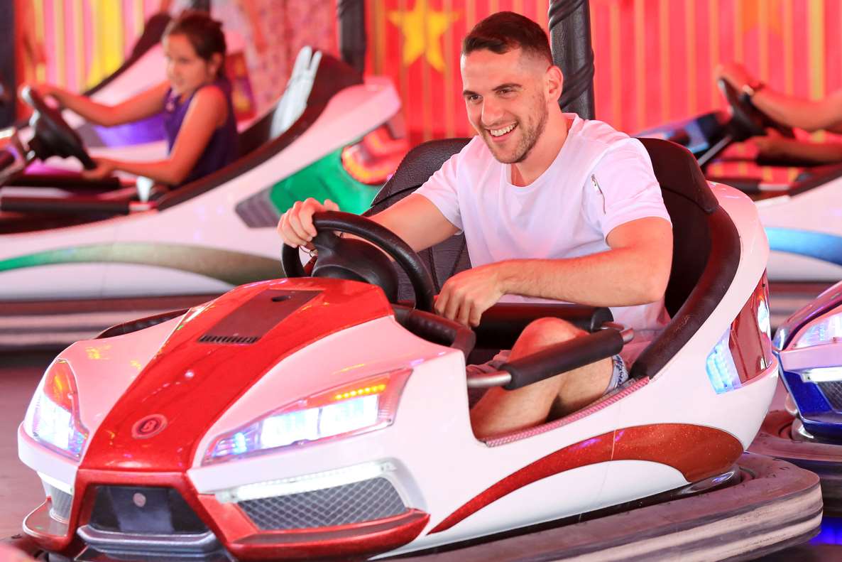 The beach will offer traditional fairground rides