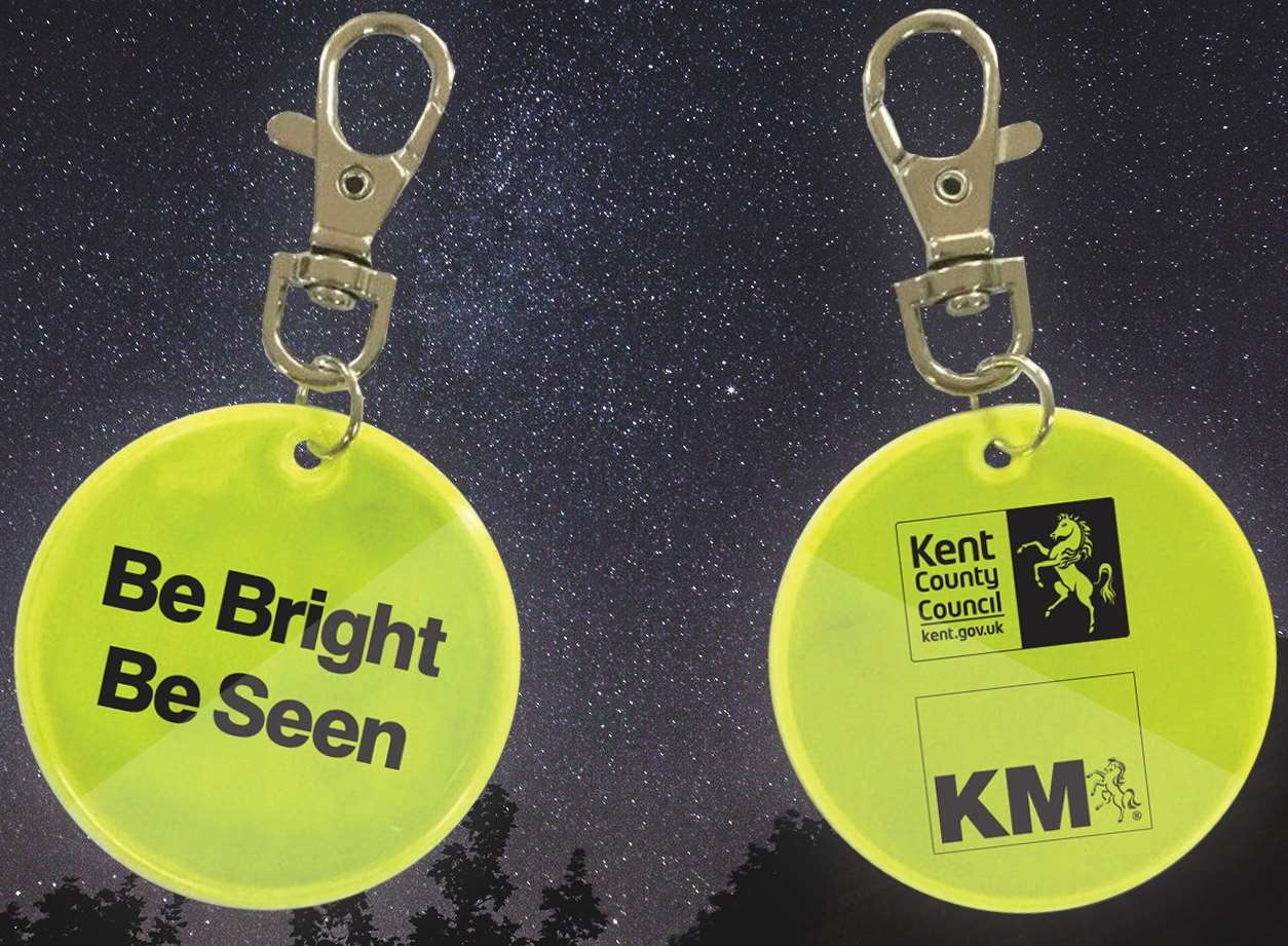 Don't forget to go online and order your Be Bright Be Seen keyring