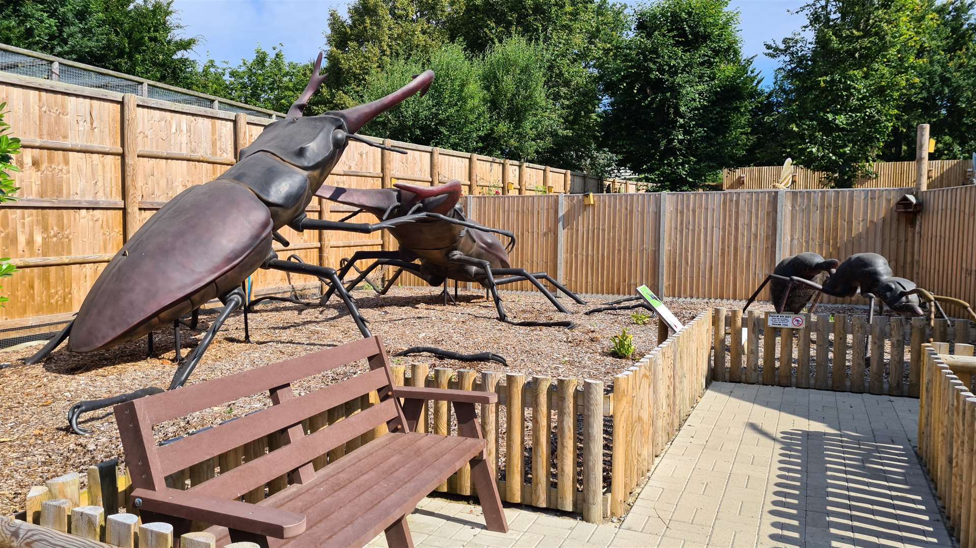 The Bug Garden at Wingham has some huge bug sculptures
