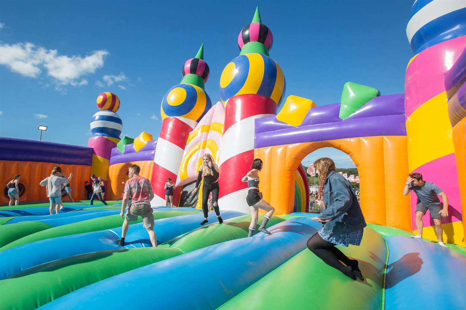 The World's Biggest Bouncy Castle can be found at Dreamland